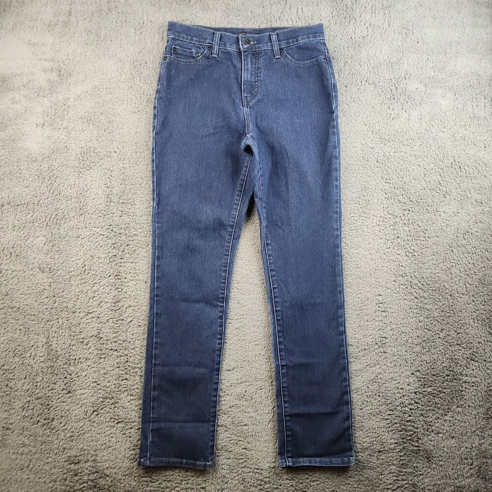 Women's Slimming Jeans Size 10 Blue Levi's 512 Mid Rise Slim Taper Leg Stretch